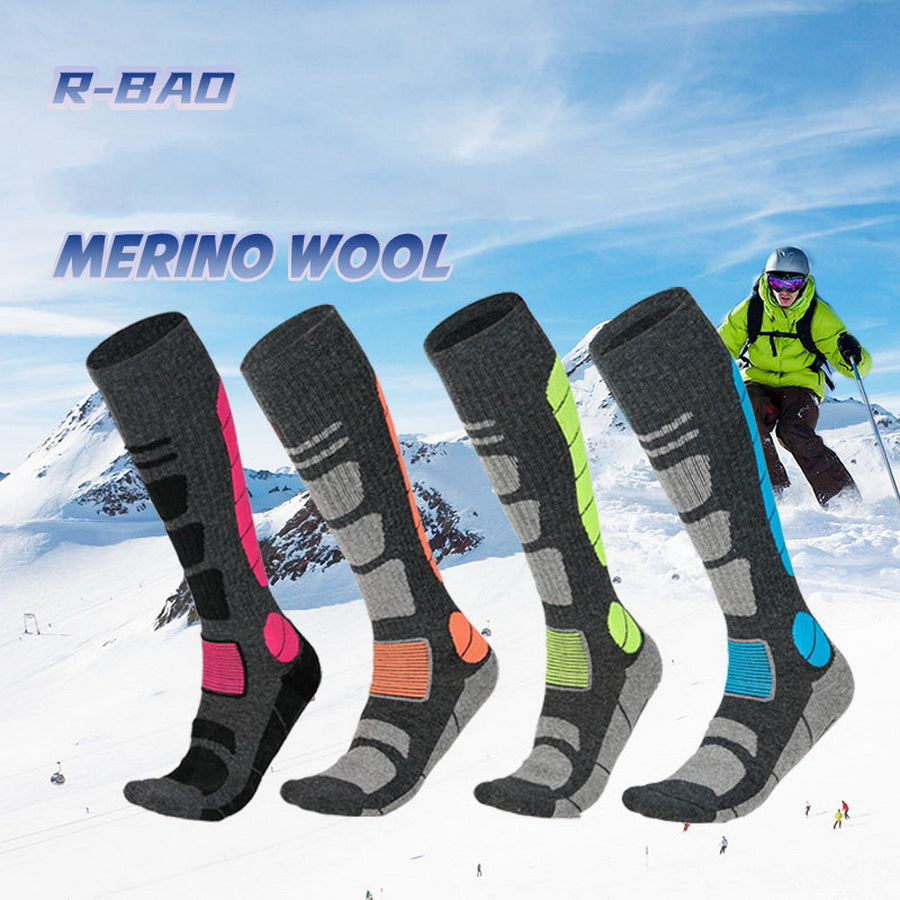 1 Pair Merino Wool Socks For Ski Hiking Snowboarding Climbing Sports Socks