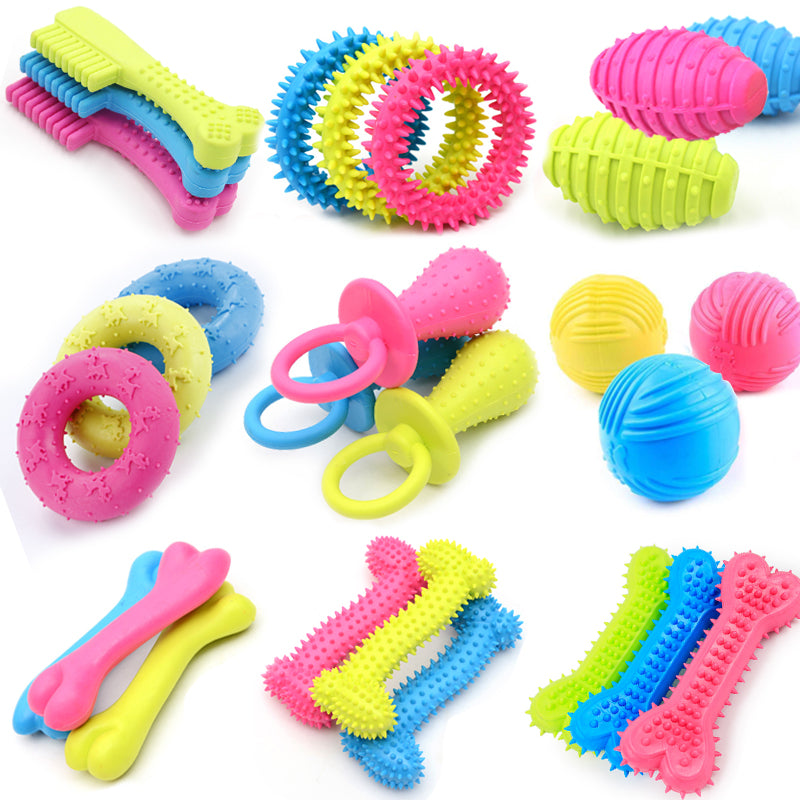 1PCS Pet Toys for Small Dogs Rubber Resistance To Bite pet