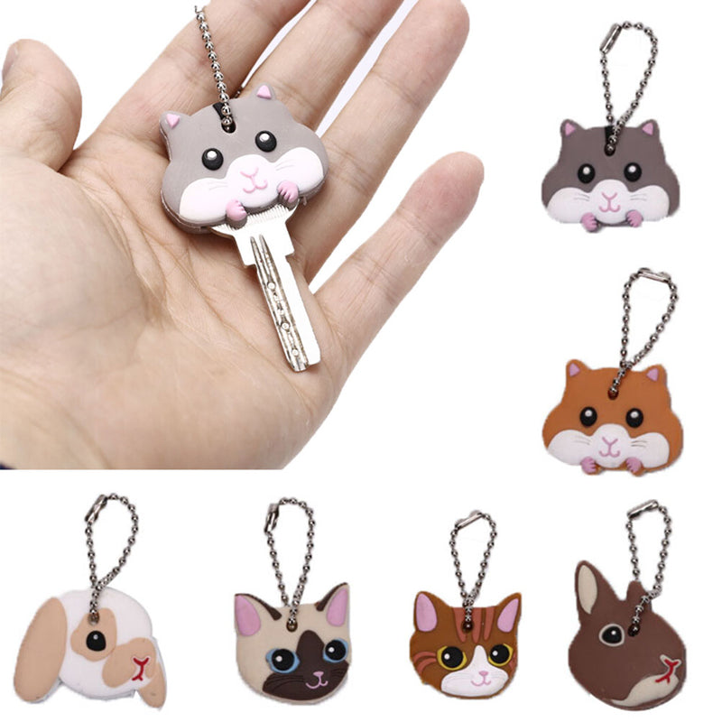 1pc Cartoon Key Protective Case Cover For Key Control Dust Cover Holder Home Accessories Supplies