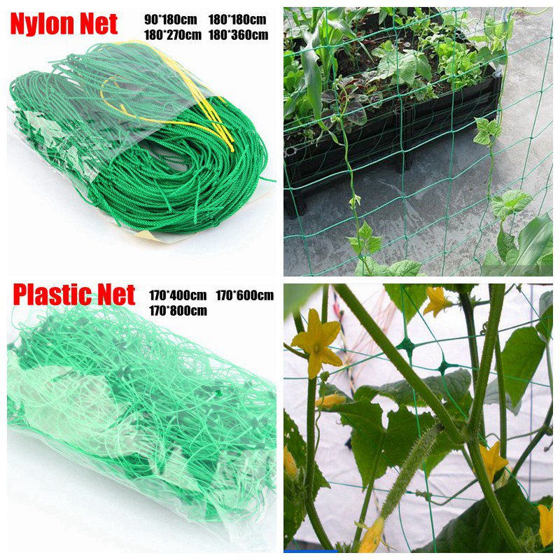1pc Garden Plants Climbing Net Plastic &amp Nylon Net
