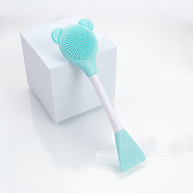 1pcs Face Mask Brush Silicone Soft Fashion Beauty Women Skin Face Care Home Makeup Tools