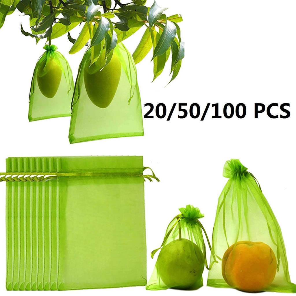 20/50/100PCS Grapes Fruit Protection Bags Garden Orchard Pest Control Anti-Bird Netting Vegetable Bags