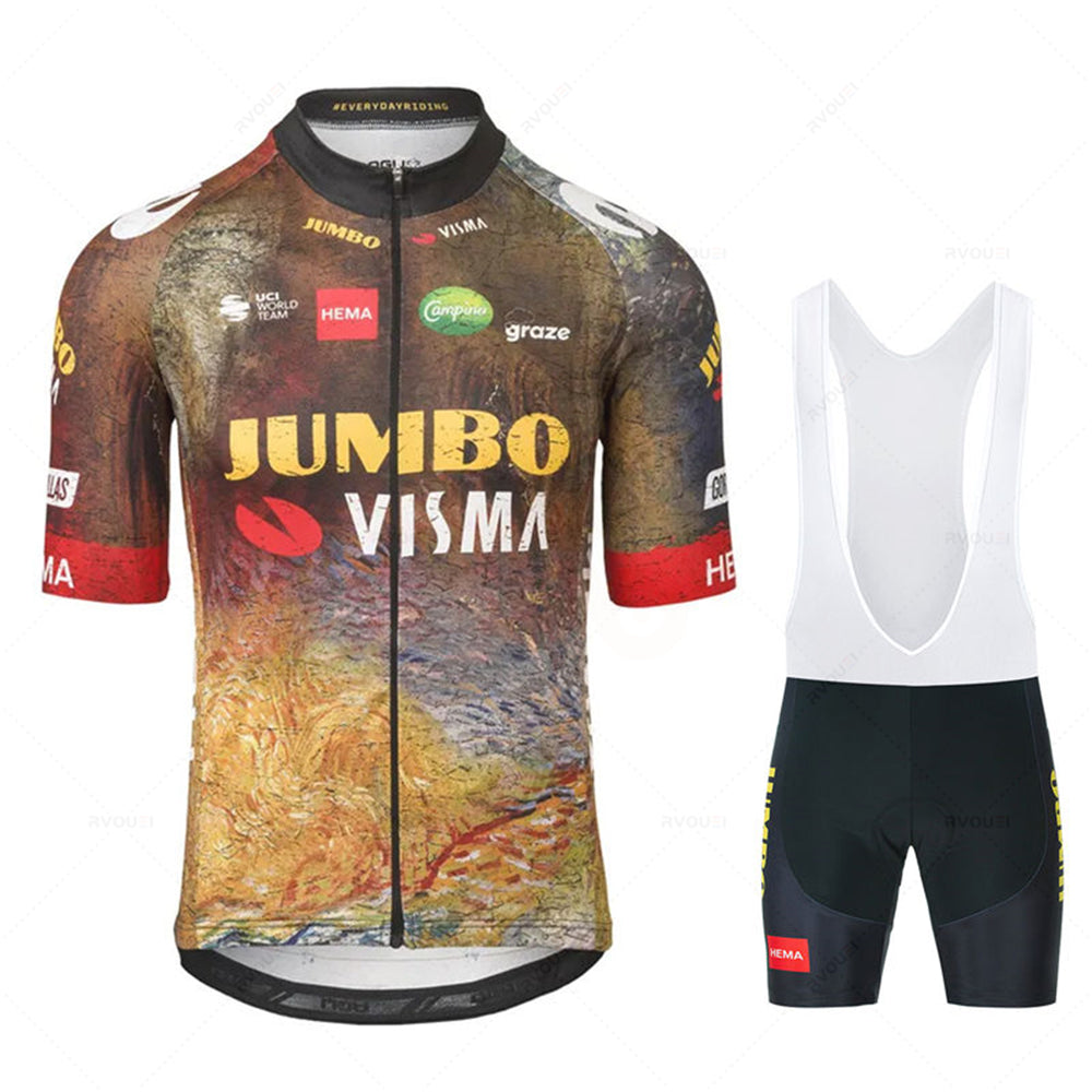 2022 JUMBO VISMA Cycling Jersey Set Men