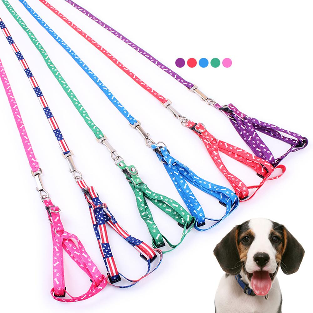 Cat Dog Collar Leash Harness Soft Breathable Puppy Chain Belt Strap For Small Breeds Dog