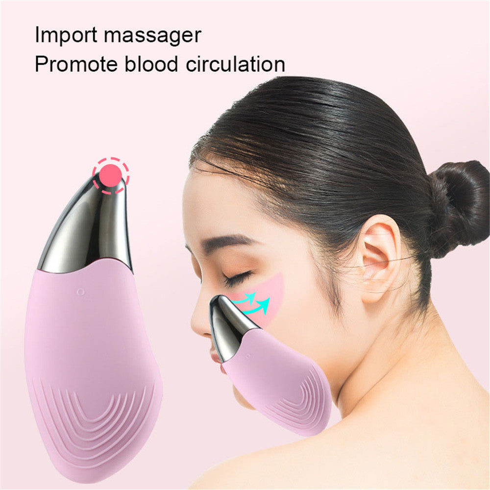 Electric Facial Cleansing Brush Silicone Sonic Face Cleaner Deep Pore Cleaning Skin Import Massager Face Cleansing Brush #WV-4