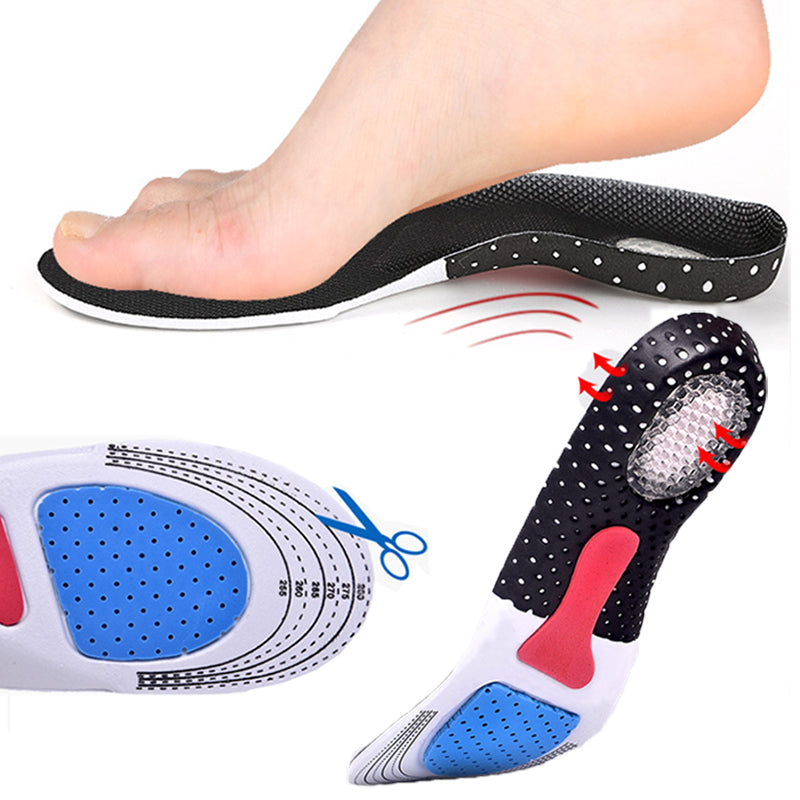 Gel Silicone Insoles Running Foot Care Insole Plantar Heel Sports Shoes Pads