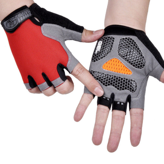HOT Cycling Anti-slip Anti-sweat Men Women Half Finger Gloves