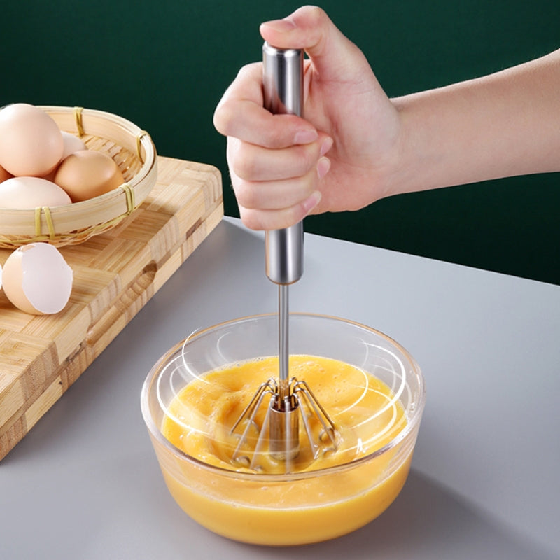 Hand Pressure Semi-automatic Egg Beater Stainless Steel Kitchen Accessories Tools Cream Utensils Whisk Manual Mixer