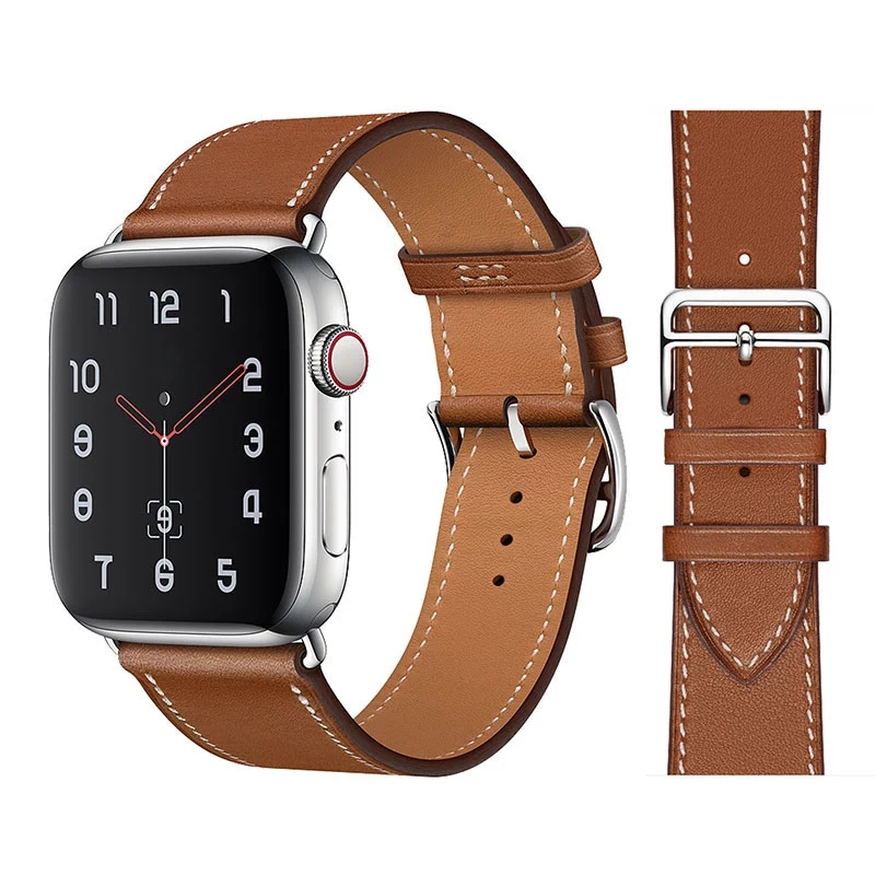 High quality Leather loop Band for iWatch 38mm 40mm Sports Strap band for Apple watch