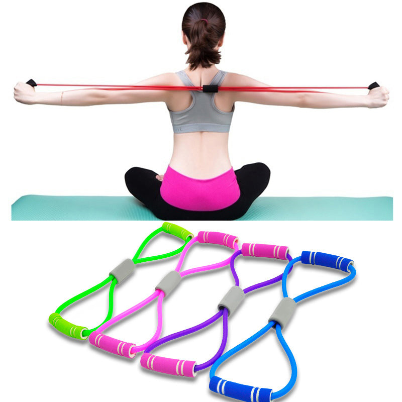 Hot Yoga Gum Fitness Rope Workout Muscle Trainning Rubber Elastic Bands for Sports Exercise