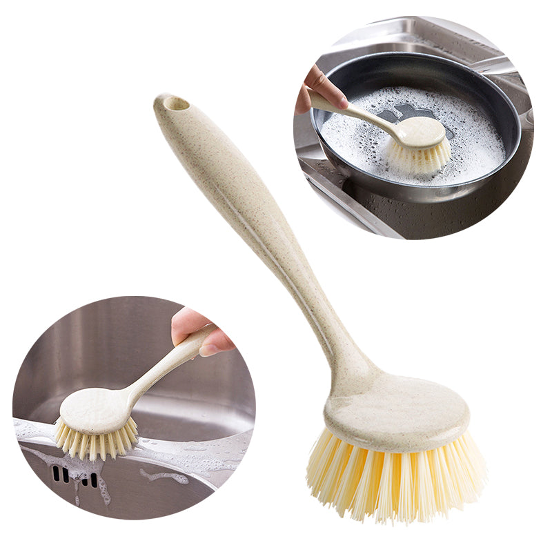 Long Handle Pan Pot Brush sink Dish Bowl Washing Cleaning Brush Stain removal Kitchen Cleaning Tools