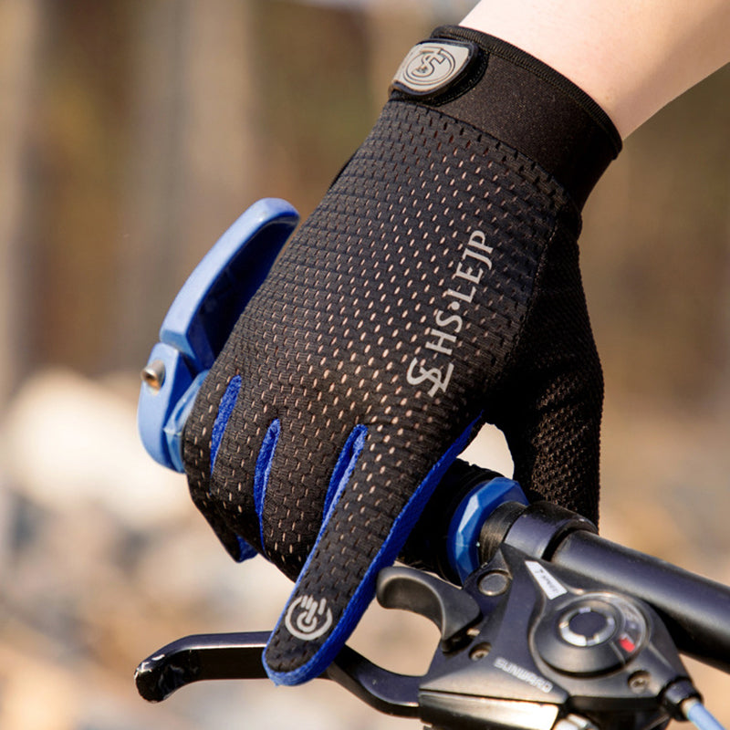 Mesh Bike Gloves Full Finger Summer Men Women Cycling Gloves