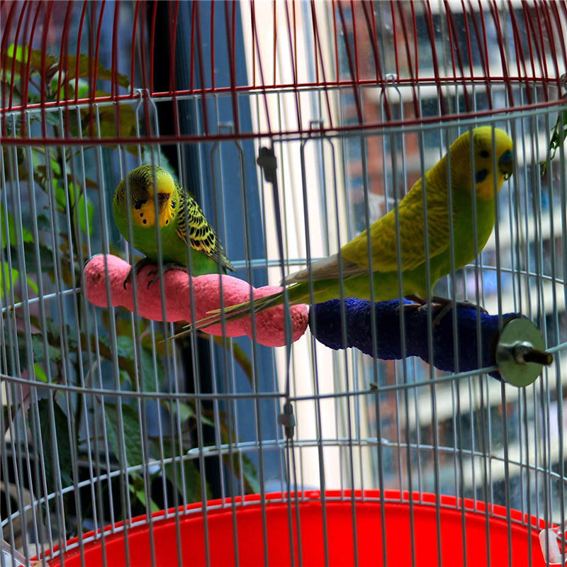 Pet Parrot Claw Beak Grinding Bar Standing Stick Bird Perches Stand Platform Paw Parakeet