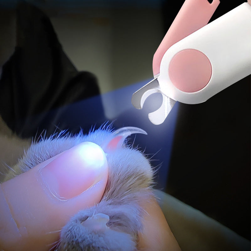 Professional Cat Nail Clipper Cat Cutter Scissors with Light Pet Nail Clipper for Cat Dog