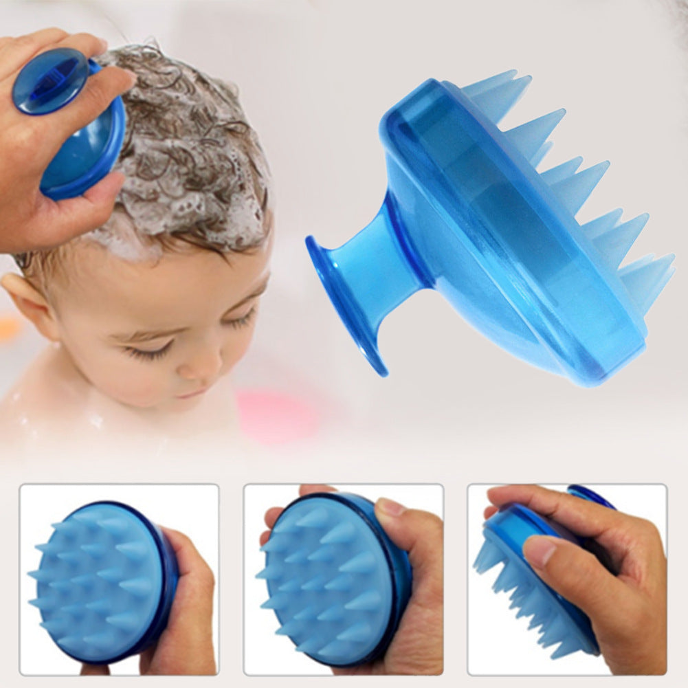 Silicone Head Body Hair Washing Clean Care Hair Root Itching Scalp Massage Comb Shower Brush
