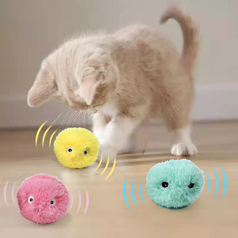 Smart Cat Toys Interactive Ball Plush Electric Catnip Training Toy