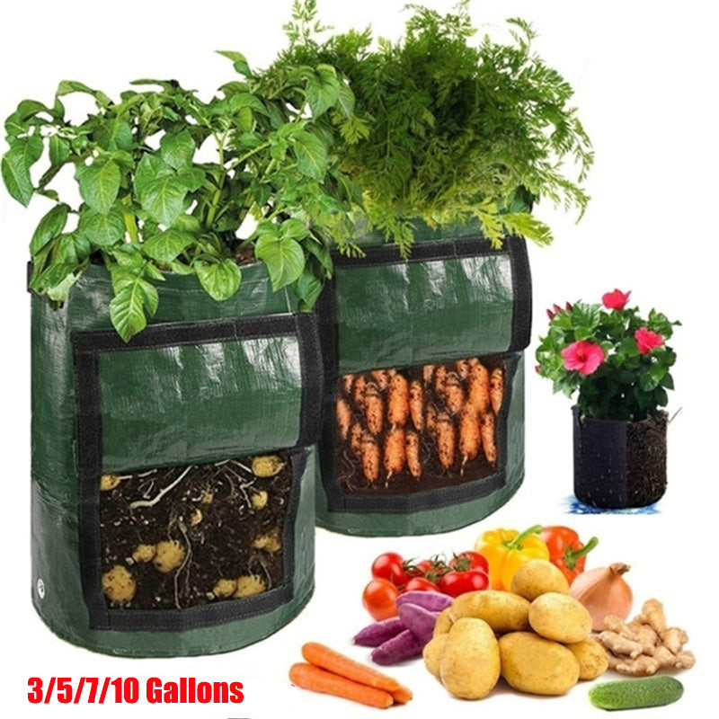 Smart Plant Pot Grow Bags for Potato Plant Container Flowers Pots Garden Decoration with Handles Orchard and Garden Accessories