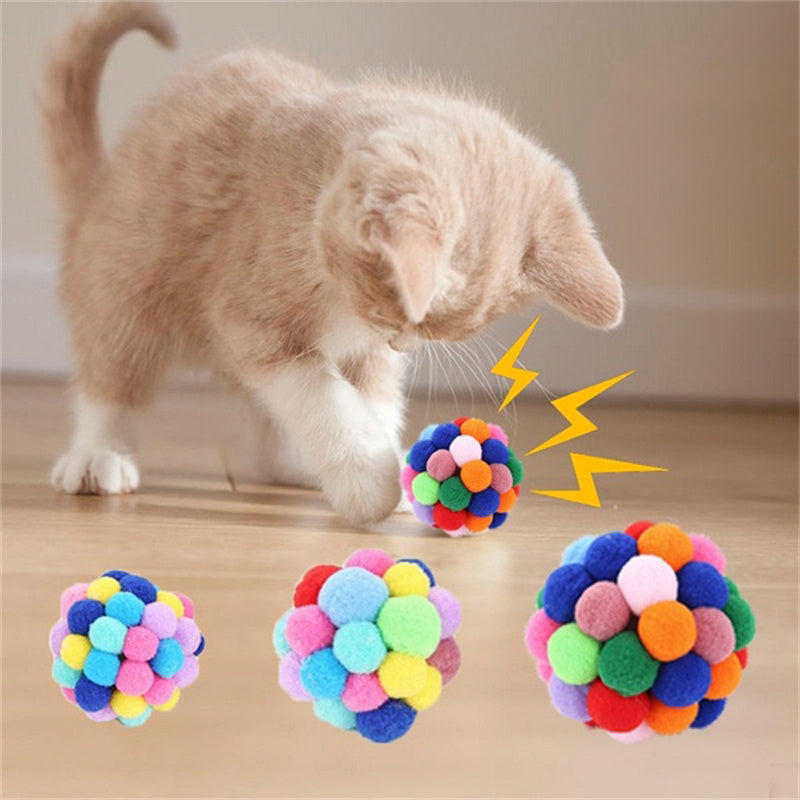 Toys for Cats Handmade Bell Bouncing Ball