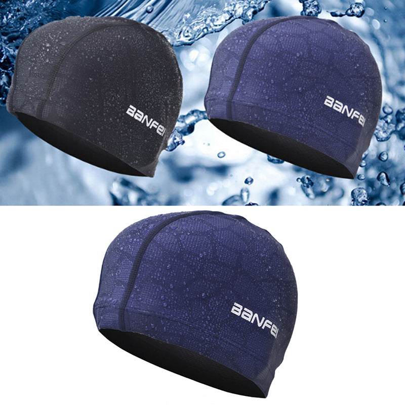 Waterproof Fabric Protect Sports Swim Pool Hat Shark High Elasticity Flexible Durable Swimming Cap for Men Women