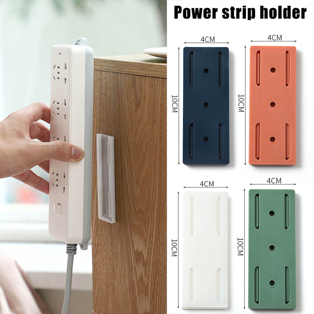 socket hold Sticker Socket Fixer Powerful Traceless Wall-mounted Home Self-adhesive Socket Cable Organizer Seamless Strip Holder
