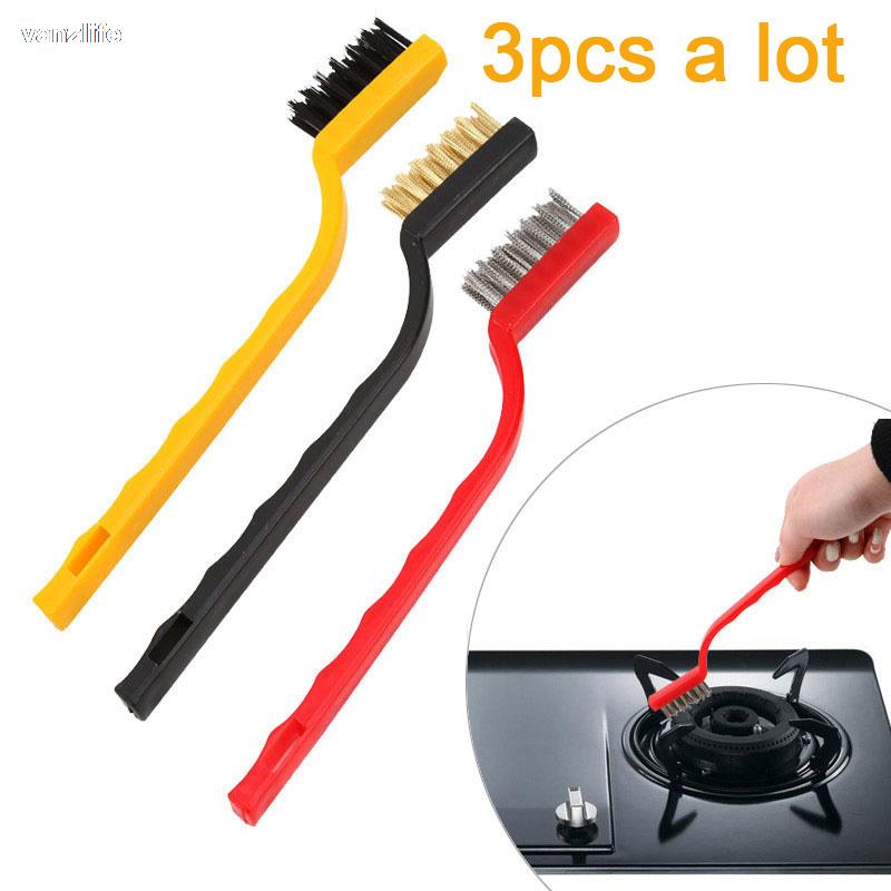 gas stove cleaning wire brush kitchen tools metal fiber brush strong